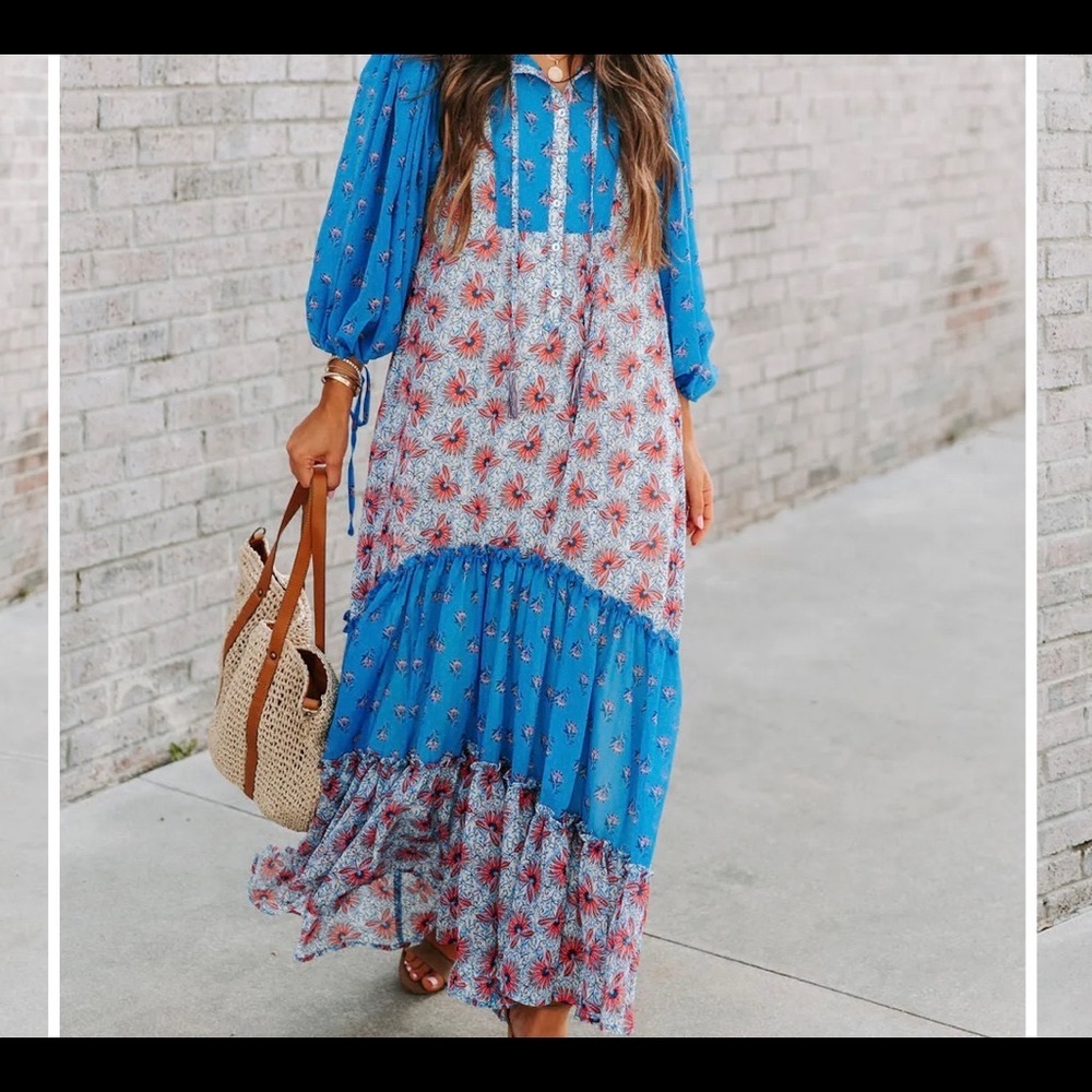 RIVERETTE FLORAL MAXI DRESS